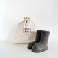 Unique Love Design Knitted Shoes Graphite Grey