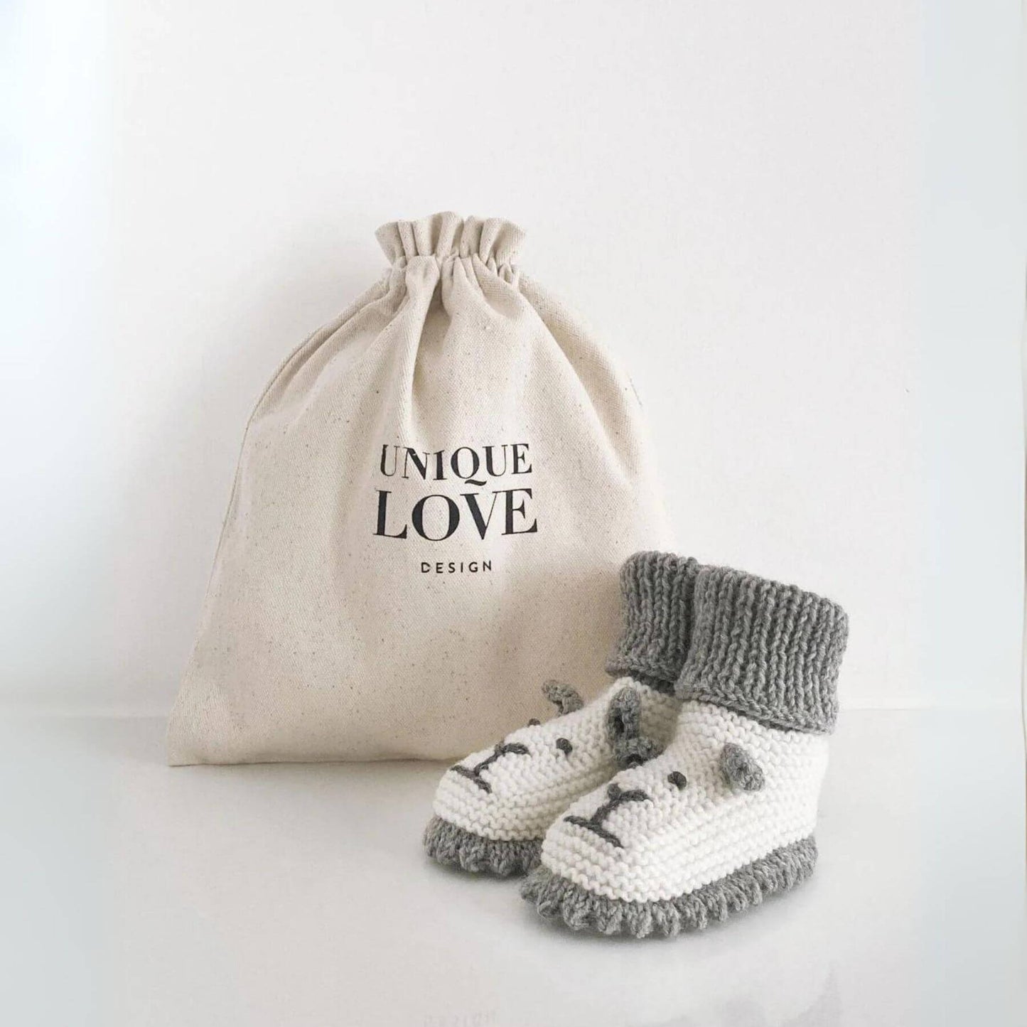 Unique Love Design Knitted Shoes Little Lion