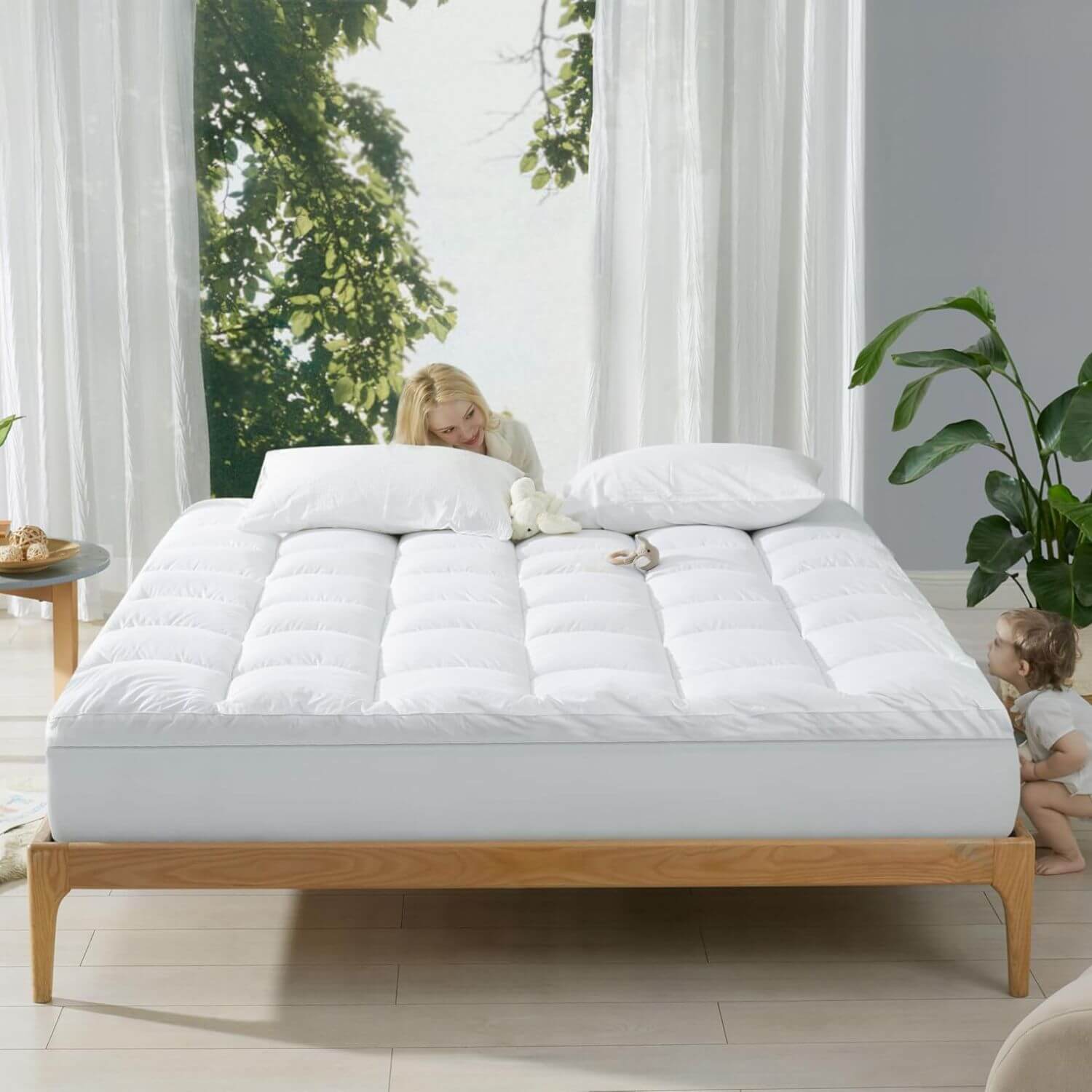 KUB Cooling  Mattress Topper White