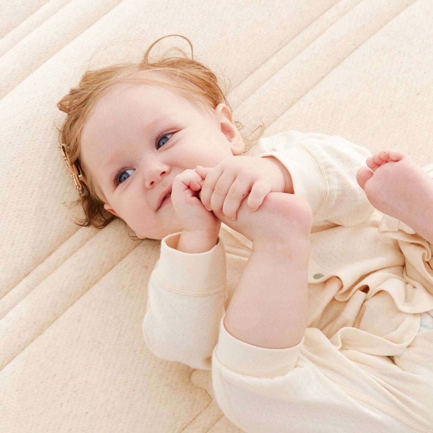 Baby Sleeping on KUB Crib Mattress