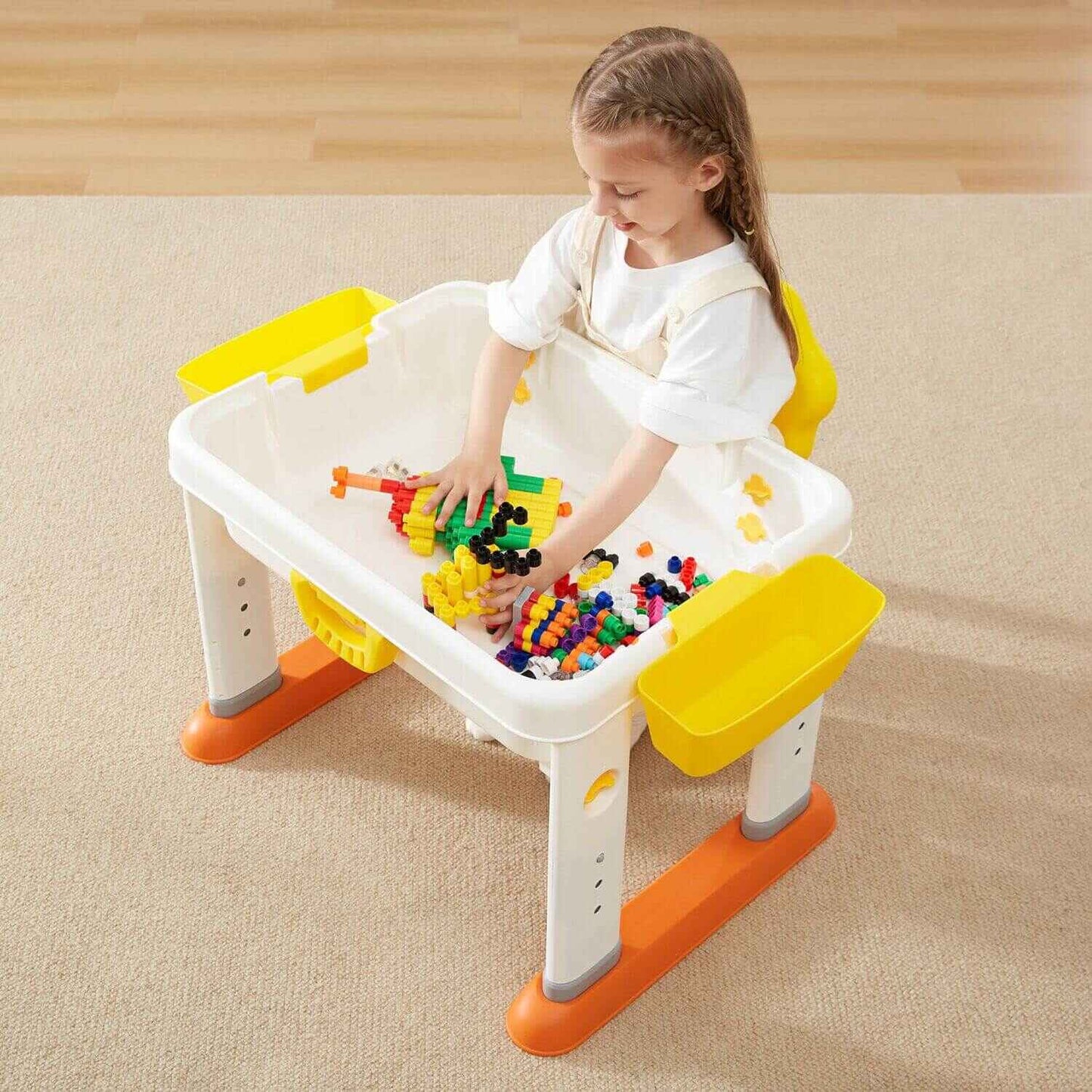 Girl Playing at KUB Baby Gaming Table and Chairs