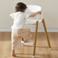 Kid Climbing on KUB High Chair White