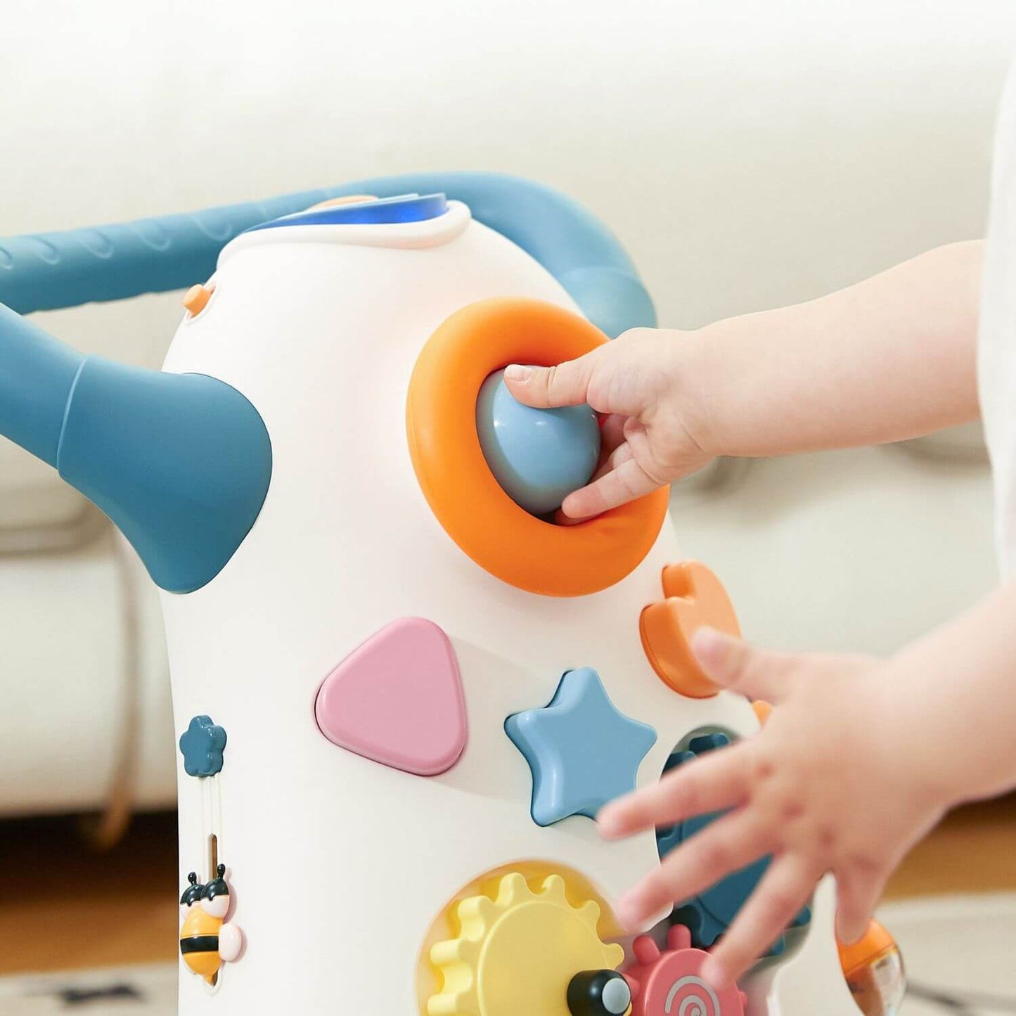 Detail View of KUB Baby Push Walker Toy