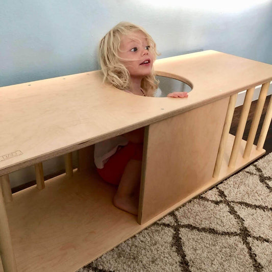 Kid Playing RAD Children's Furniture Labyrinth