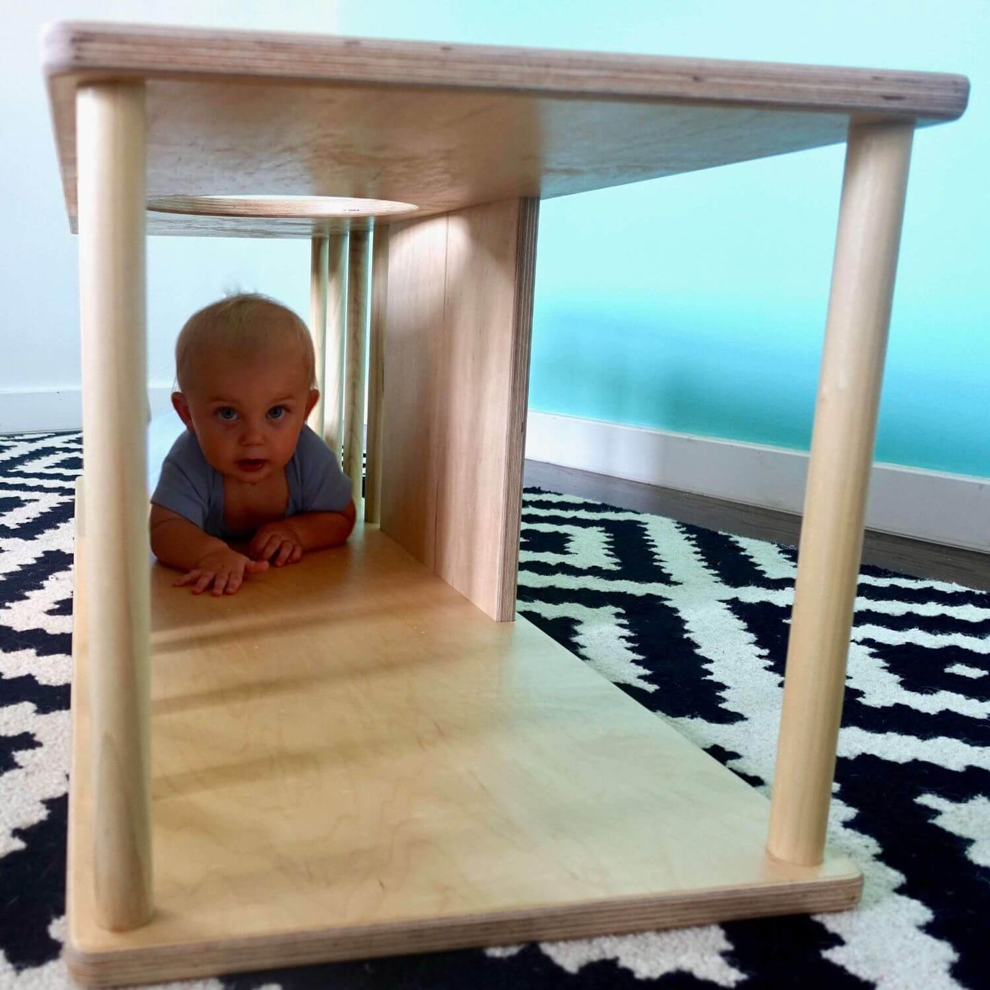 Baby Crawling in RAD Children's Furniture Labyrinth