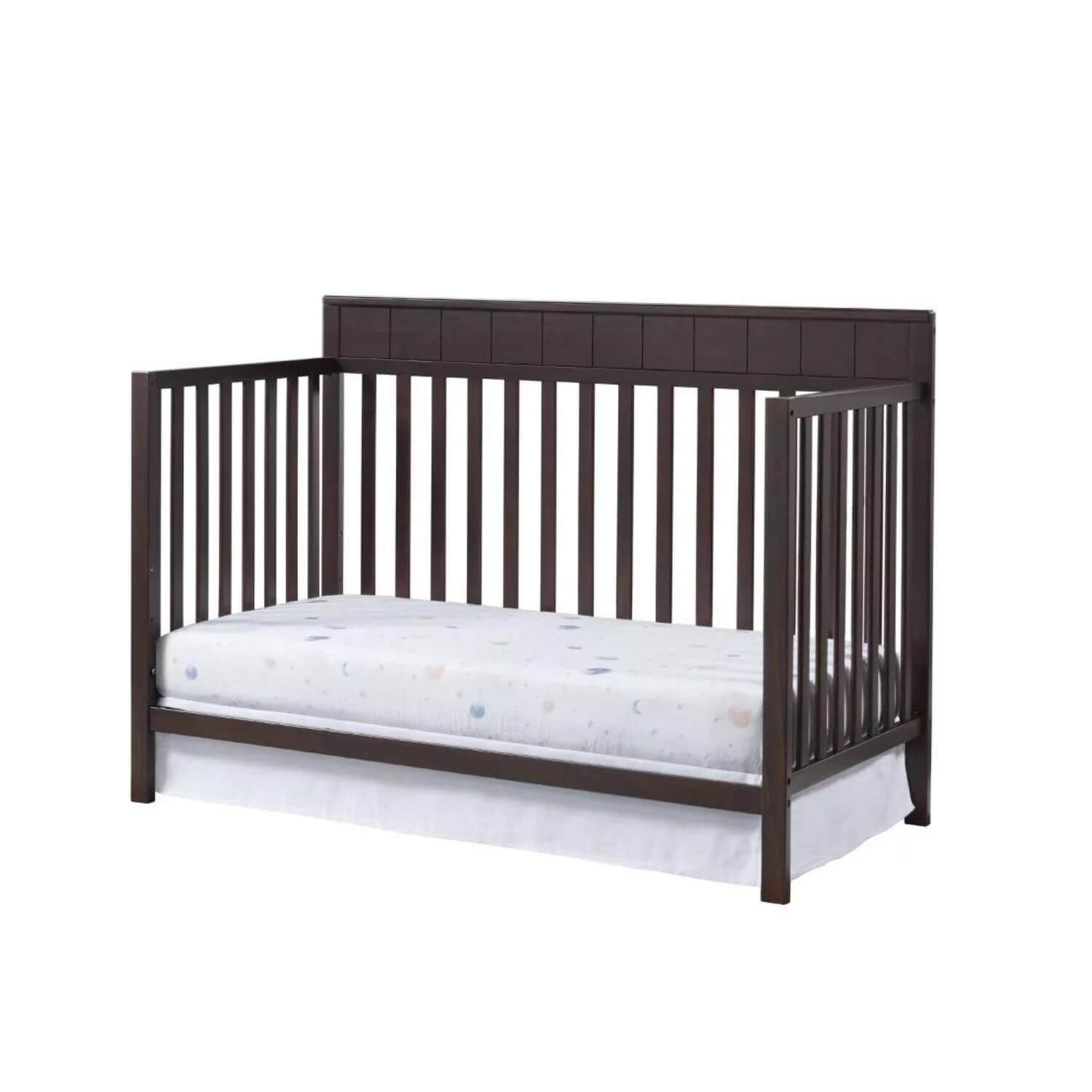 Oxford Baby Logan 4-in-1 Convertible Crib | Espresso