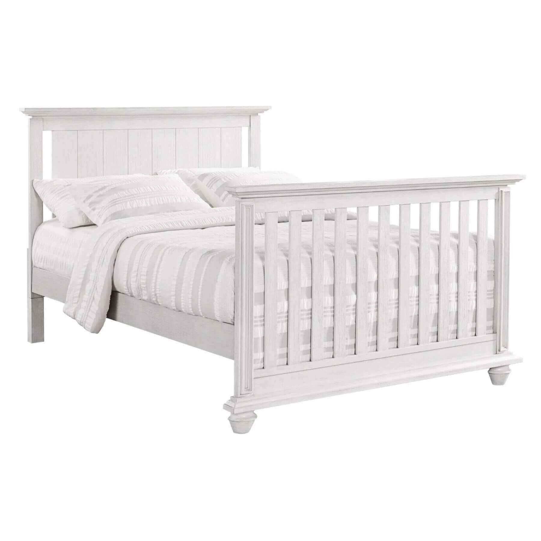 Langston 4 In 1 Convertible Crib Weathered White