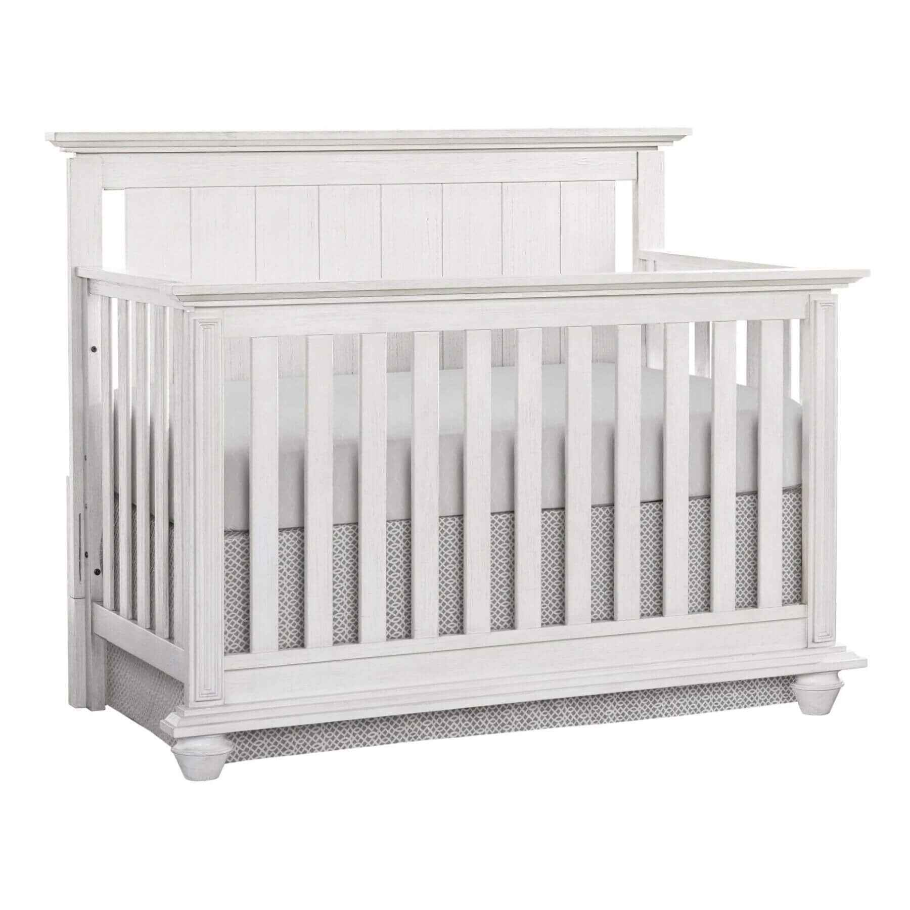 Langston 4 In 1 Convertible Crib Weathered White