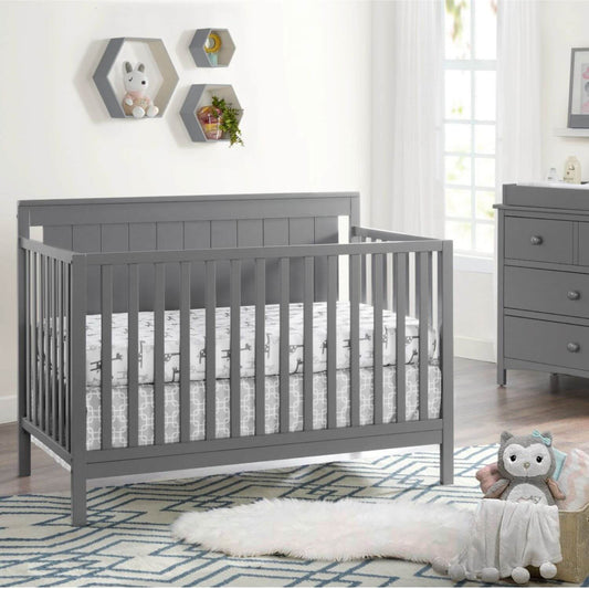 Oxford Baby Lazio 4-in-1 Convertible Crib, Dove Gray