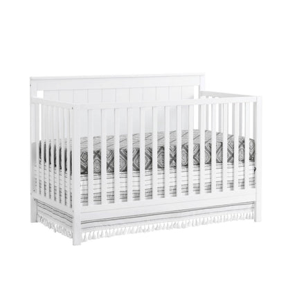 Oxford Baby Lazio 4-in-1 Convertible Crib, Snow White