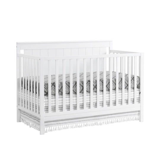 Oxford Baby Lazio 4-in-1 Convertible Crib, Snow White