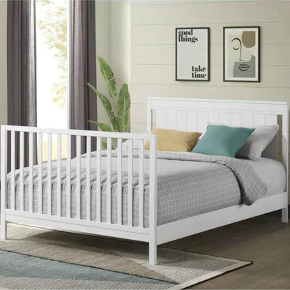 Oxford Baby Lazio 4-in-1 Convertible Crib, Snow White