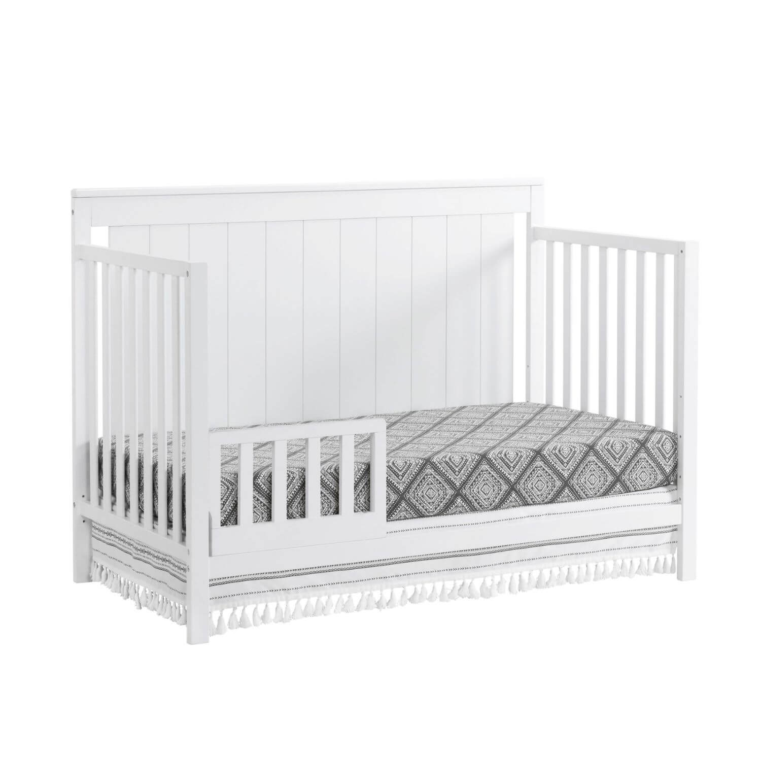 Oxford Baby Lazio 4-in-1 Convertible Crib, Snow White