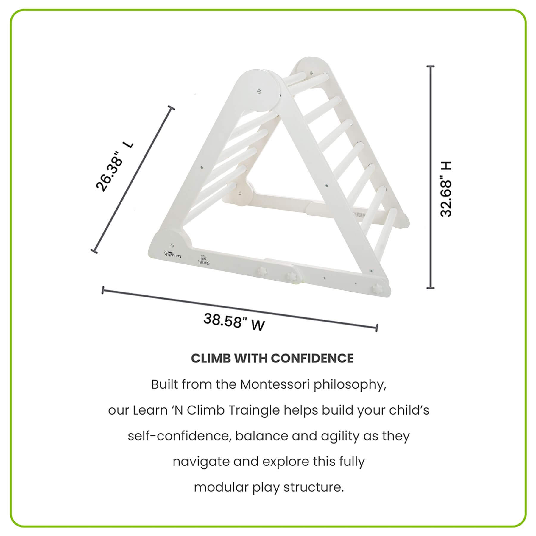 Little Partners Learn 'N Climb Triangle White