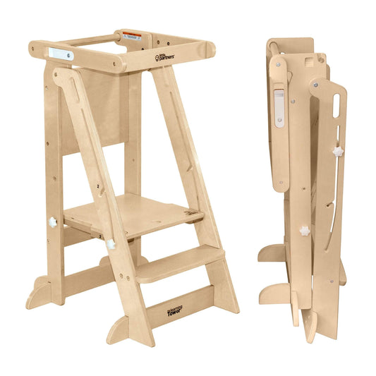 Little Partners Learn 'N Fold Learning Tower Natural