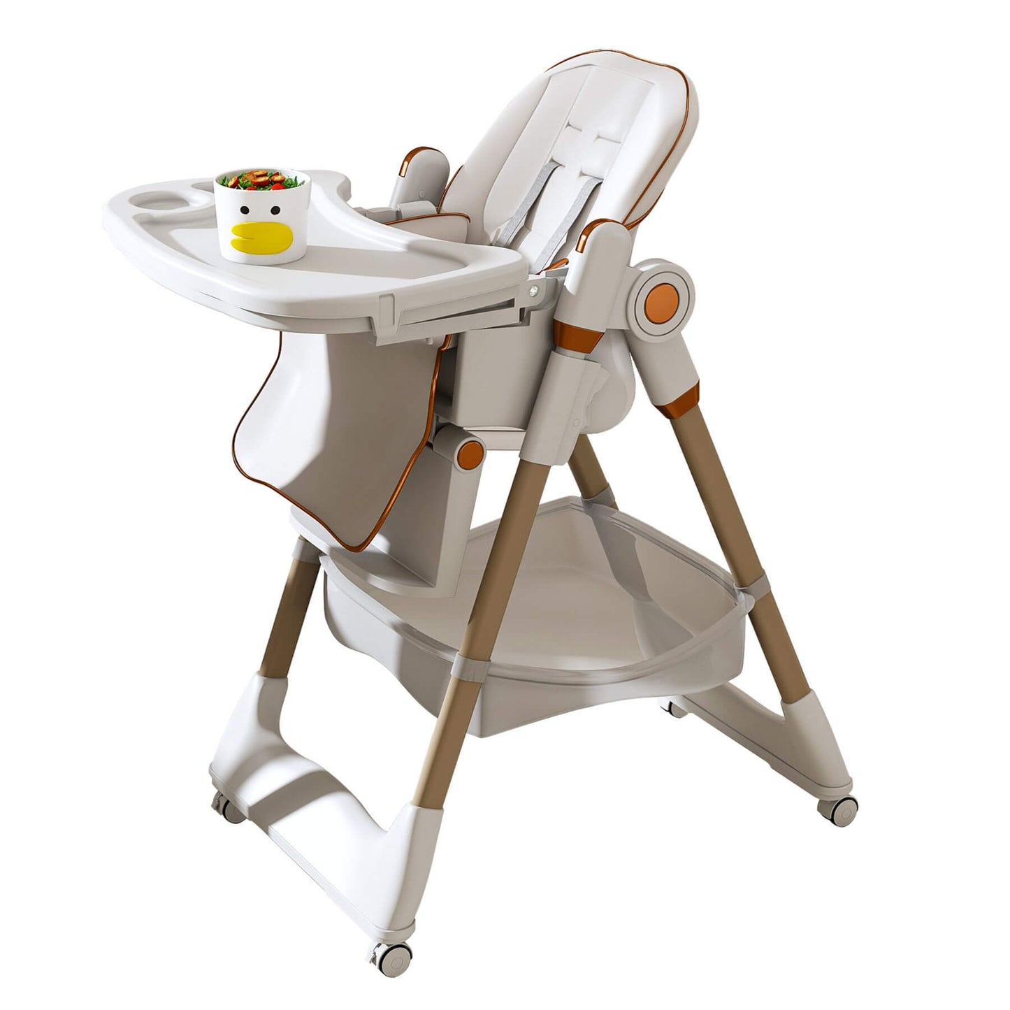 Leavader Adjustable Baby High Chair White