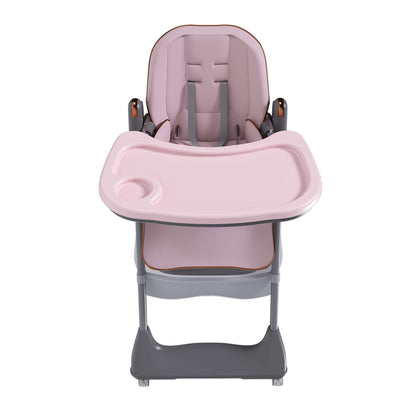 Leavader Adjustable Baby High Chair - Pink