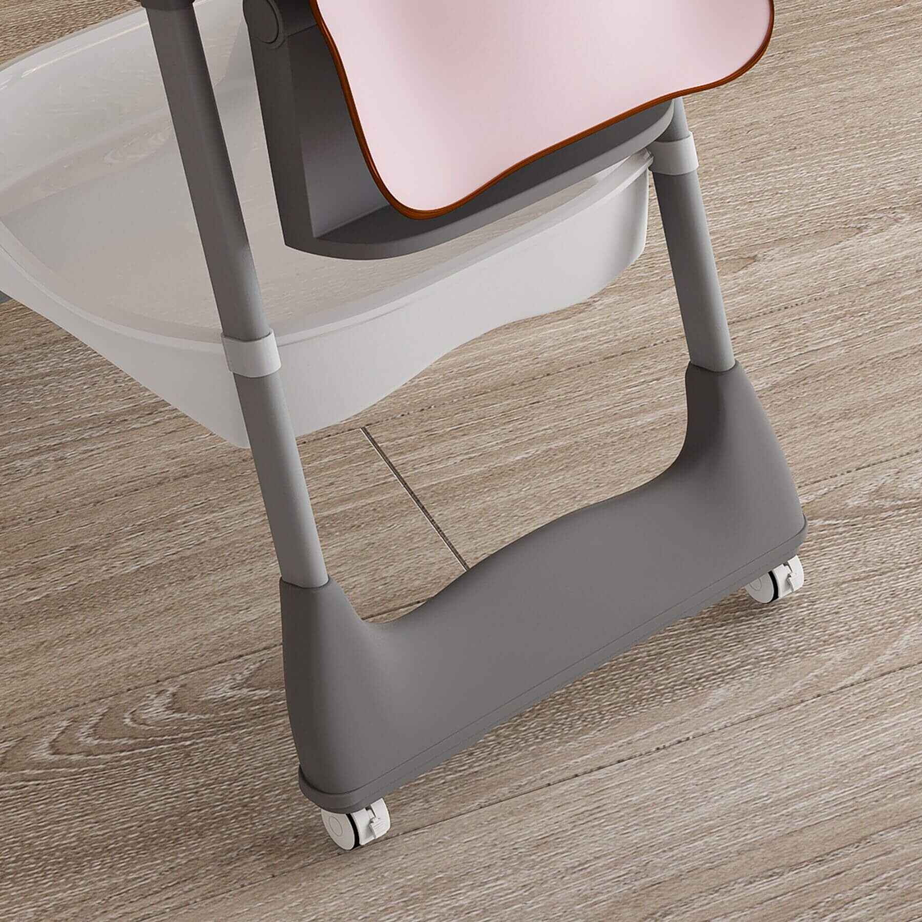 Close-up of Leavader Adjustable Baby High Chair - Pink