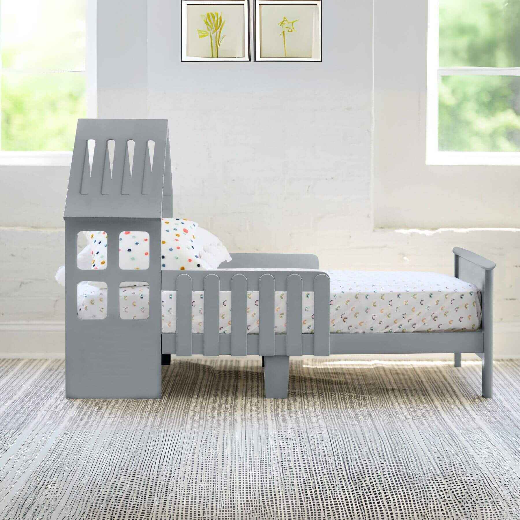Little Partners Lil' House Toddler Bed Silver Drop