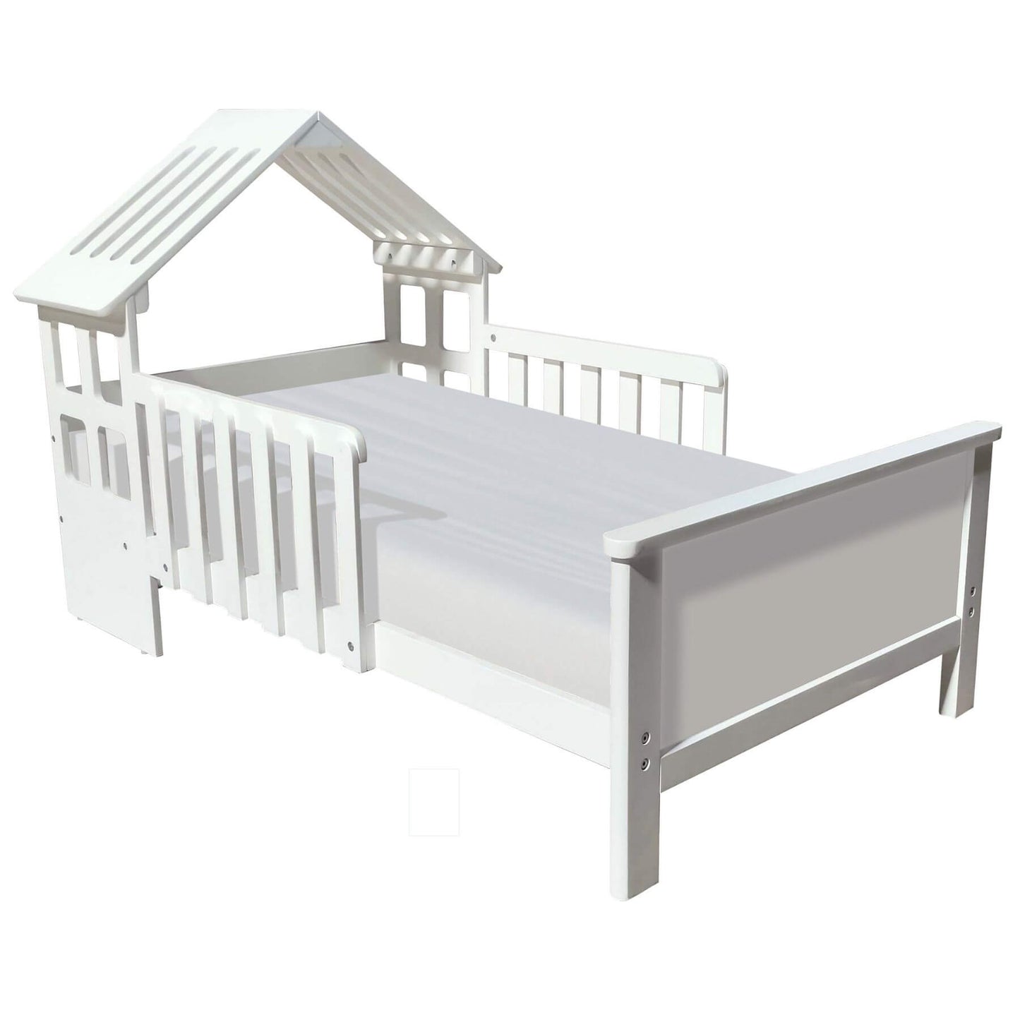 Little Partners Lil' House Toddler Bed White