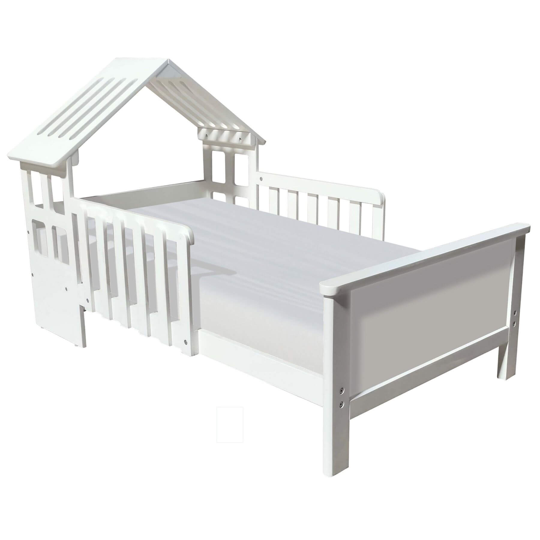 Little Partners Lil' House Toddler Bed White