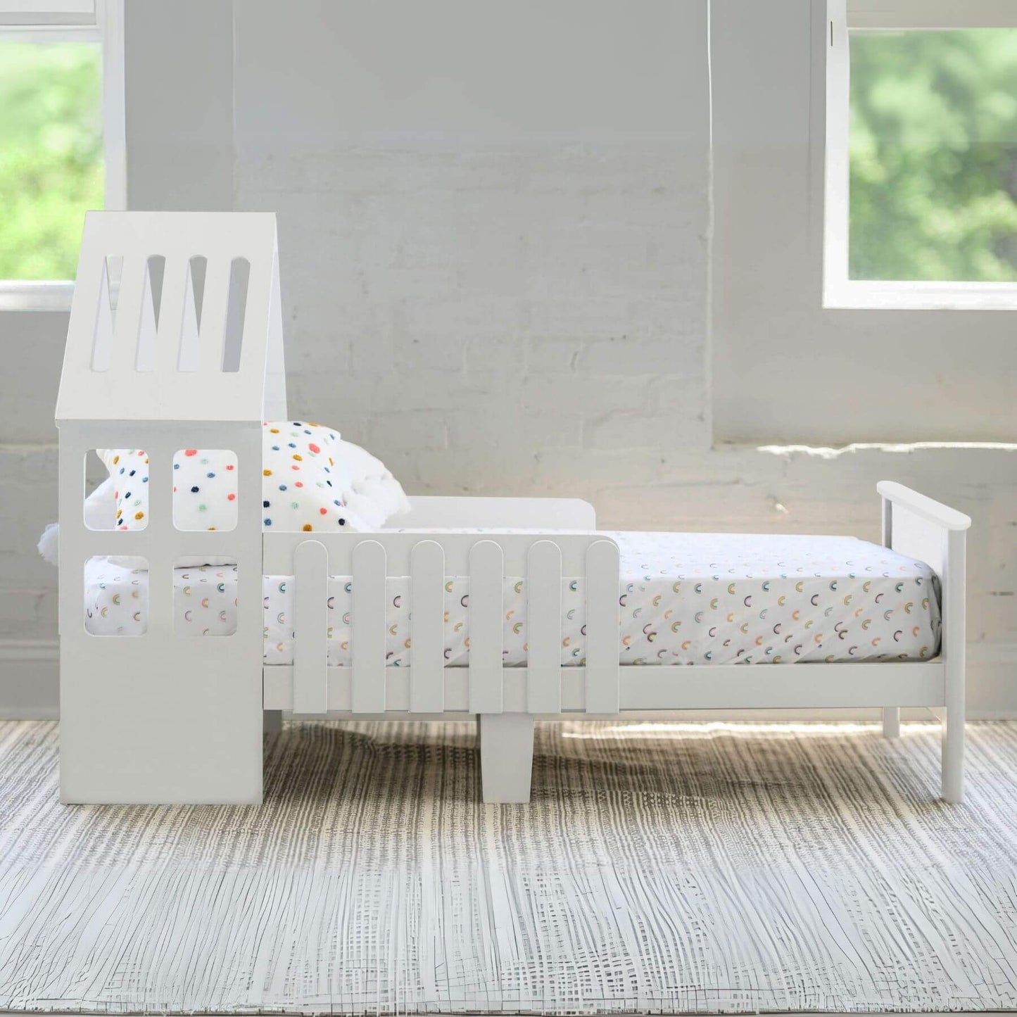 Little Partners Lil' House Toddler Bed White