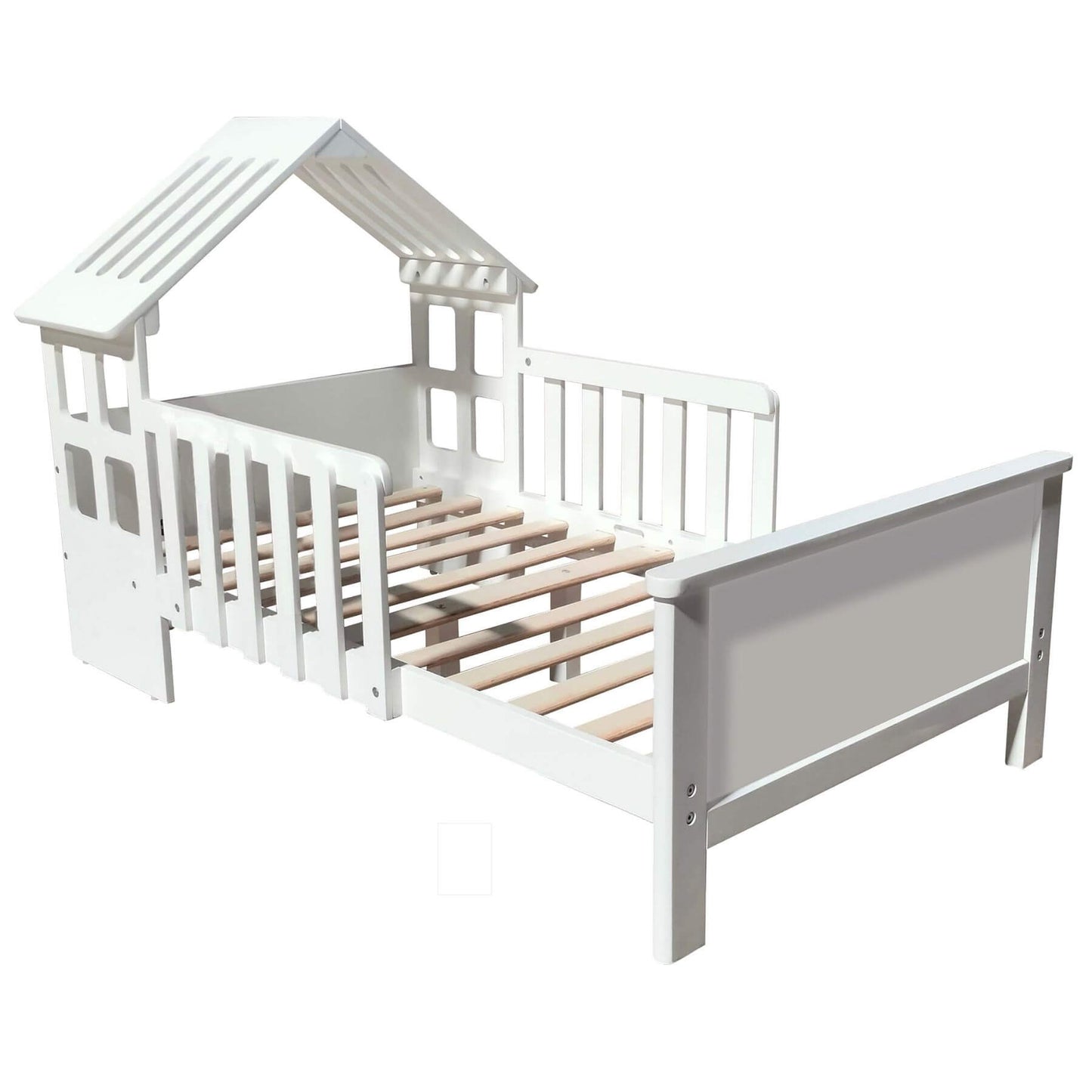 Little Partners Lil' House Toddler Bed White