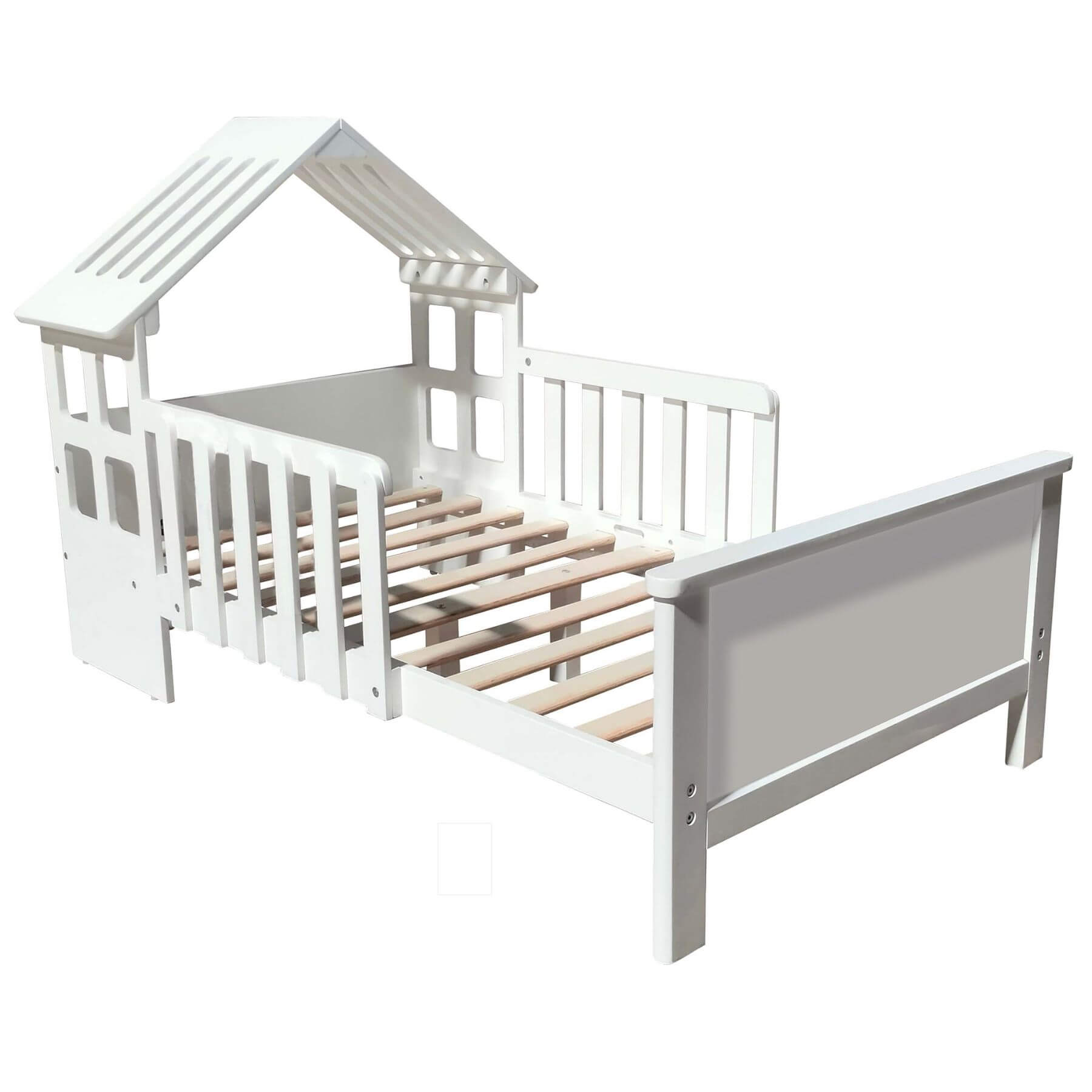 Little Partners Lil' House Toddler Bed White
