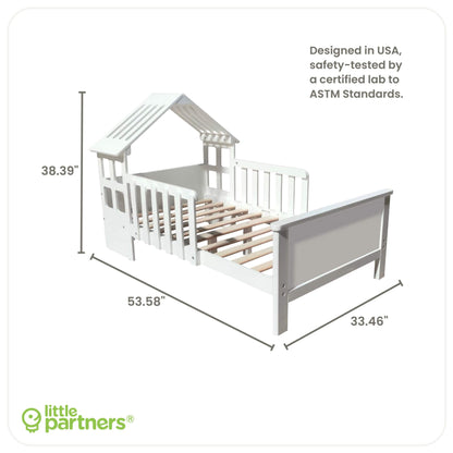 Little Partners Lil' House Toddler Bed White