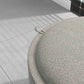 Detail of HOMCOM Linen Fabric Upholstered Footstool with Hidden Compartment Light Grey