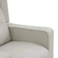 Detail of HOMCOM Linen Fabric Swivel Gliding Recliner Sofa Chair Beige