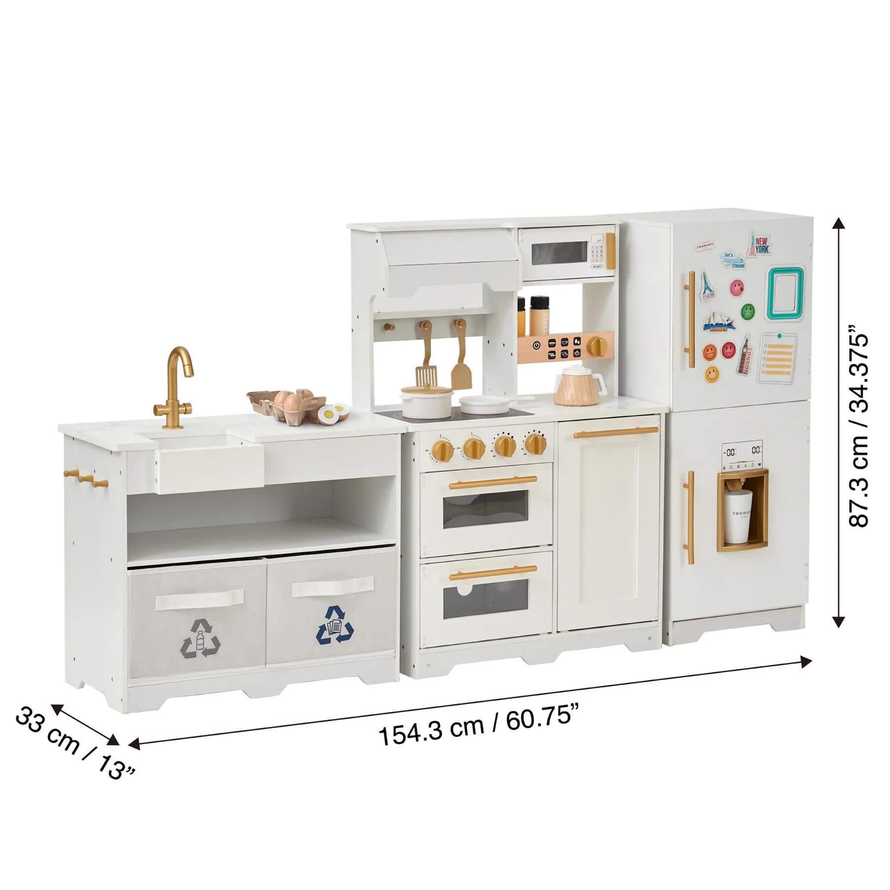Teamson Kids Little Chef Atlanta Large Modular Play Kitchen