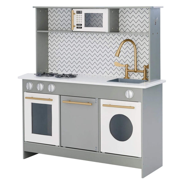 Teamson Kids Little Chef Berlin Modern Play Kitchen Gray