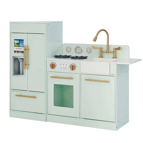 Teamson Kids Little Chef Charlotte Modern Play Kitchen Mint/Gold