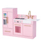 Teamson Kids Little Chef Charlotte Play Kitchen & Refrigerator Set Pink