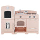 Front View of Teamson Kids Little Chef Fairfield Retro Kids Kitchen Playset Pink