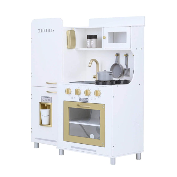 Teamson Kids Little Chef Mayfair Classic Kids Kitchen Playset White/Gold