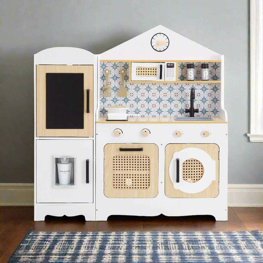 Teamson Kids Little Chef Morocco Play Kitchen & Accessories White/Natural