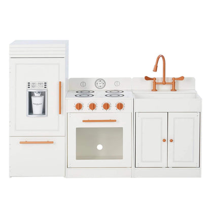 Teamson Kids Little Chef Paris Complete Kitchen Playset White/Rose Gold