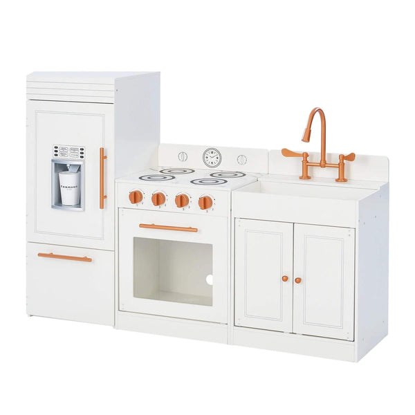 Teamson Kids Little Chef Paris Complete Kitchen Playset White/Rose Gold