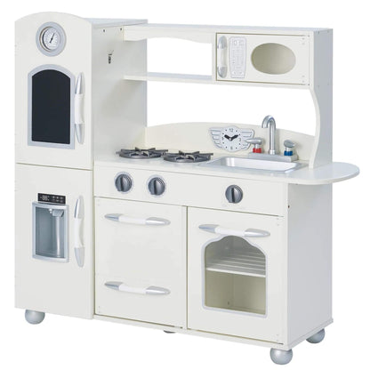 Teamson Kids Little Chef Westchester Retro Kids Kitchen Playset Ivory