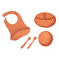 Little Twig Silicone 6 Pc Feeding Set Clay