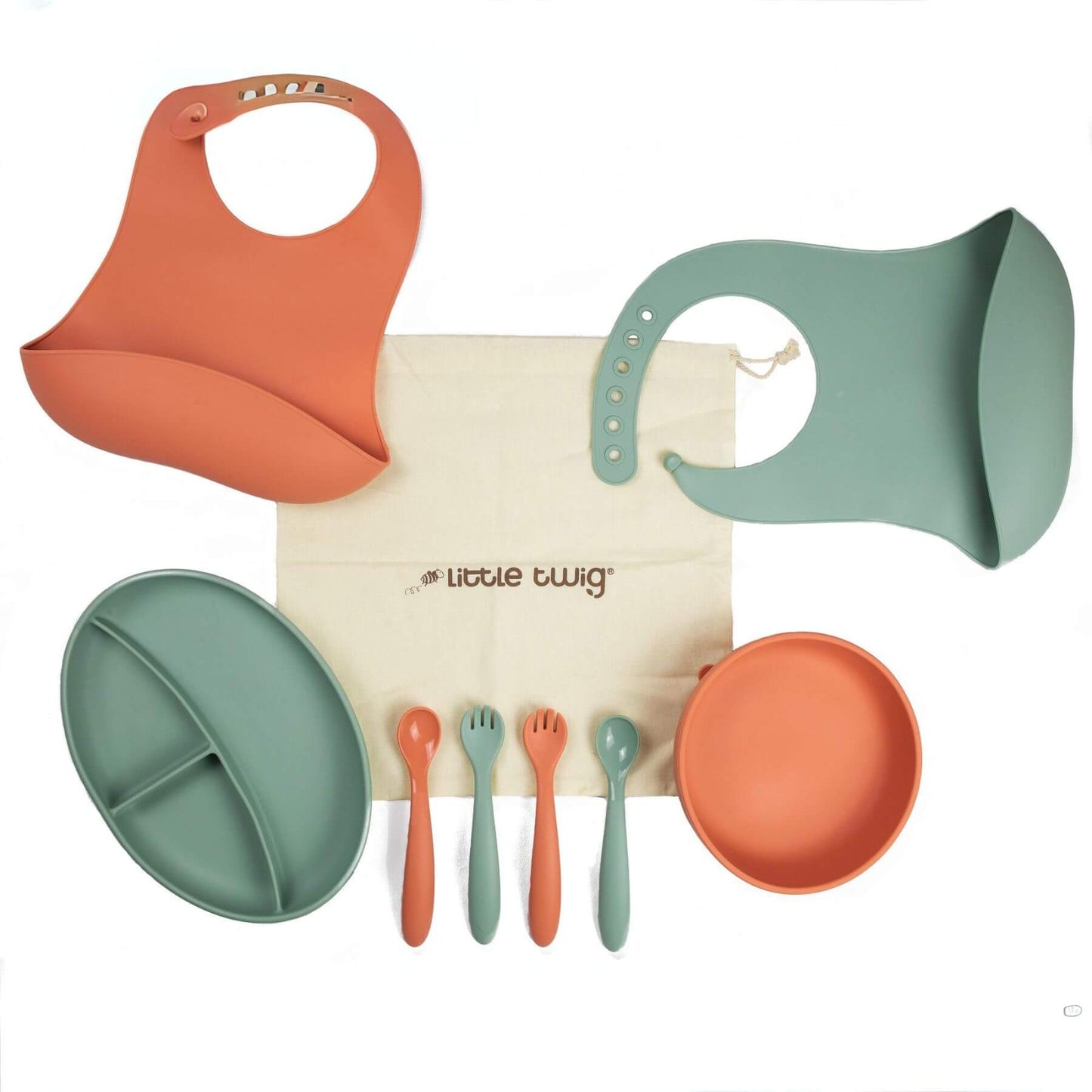 Little Twig Silicone 6 Pc Feeding Set