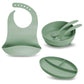 Little Twig Silicone 6 Pc Feeding Set Sage