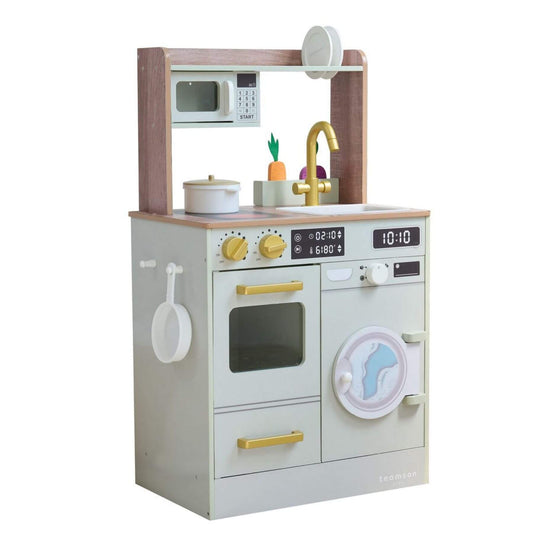 Teamson Kids Little Chef Lake Tahoe Wooden Play Kitchen Green