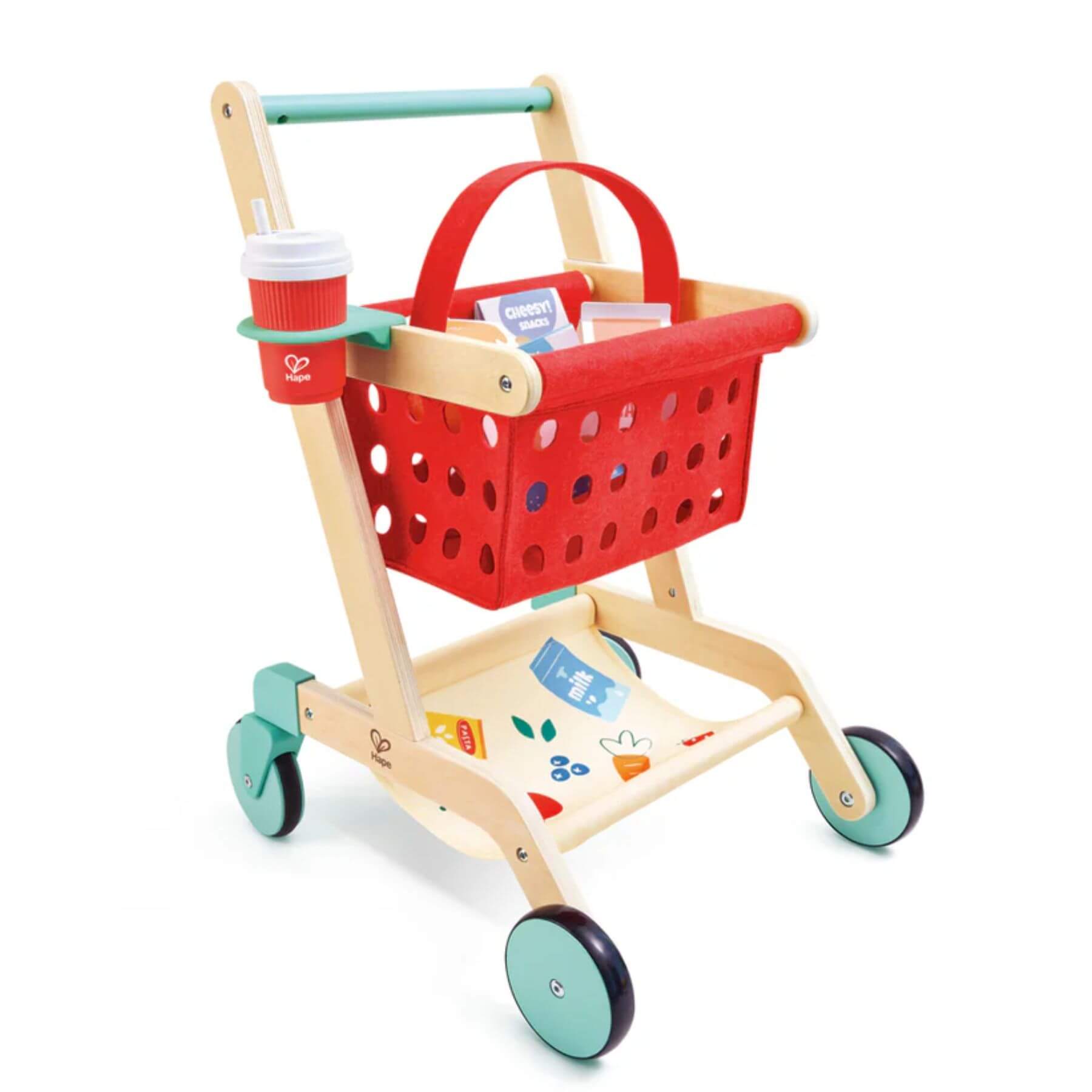 Hape Little Shopper's Cart & Basket