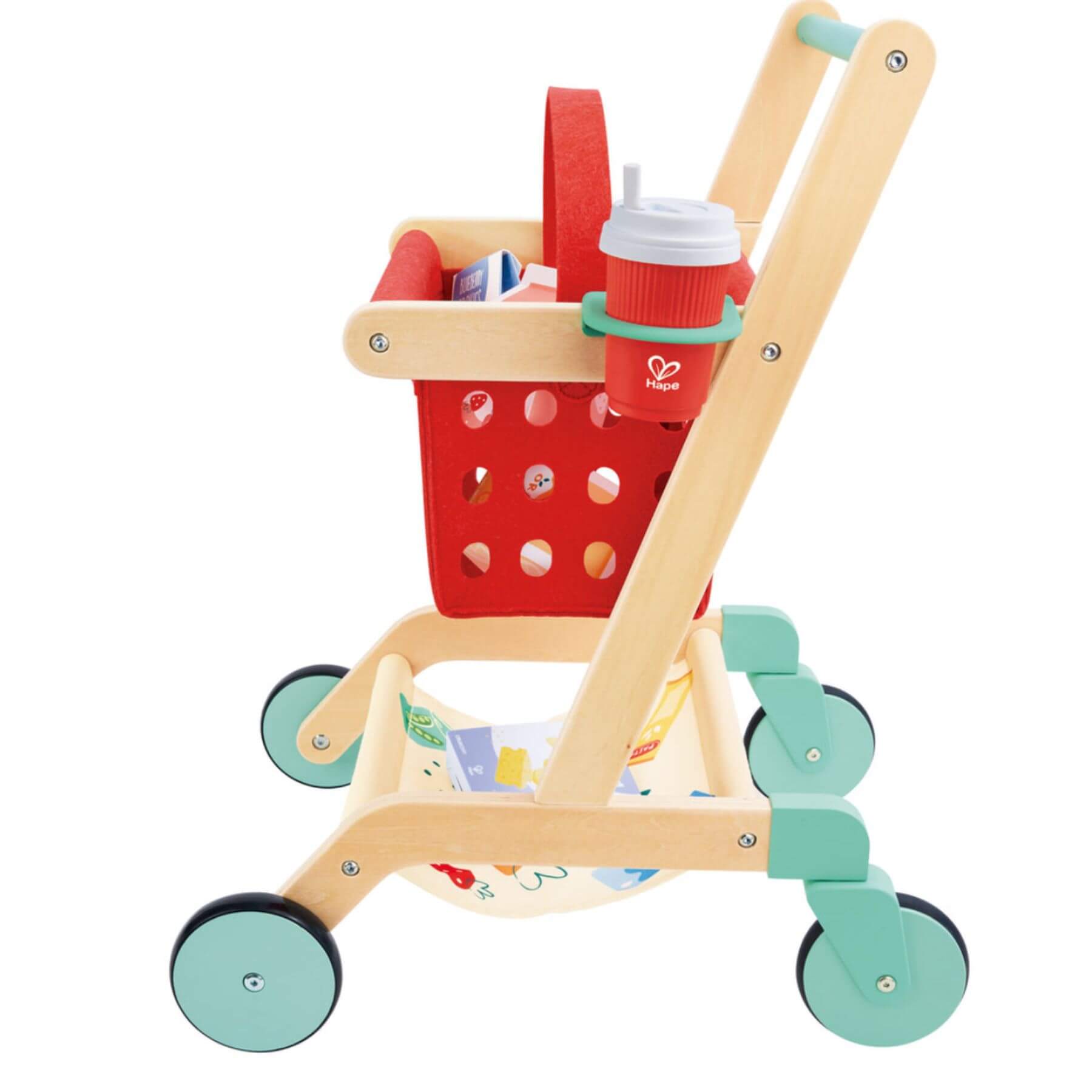 Hape Little Shopper's Cart & Basket