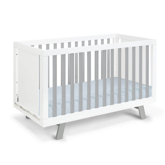 Livia 3-in-1 Convertible Island Crib White/Gray