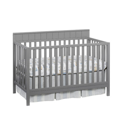 Oxford Baby Logan 4-in-1 Convertible Crib | Dove Gray