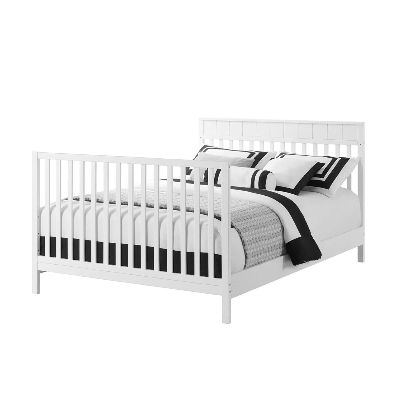 Oxford Baby Logan 4-in-1 Convertible Crib | Snow White